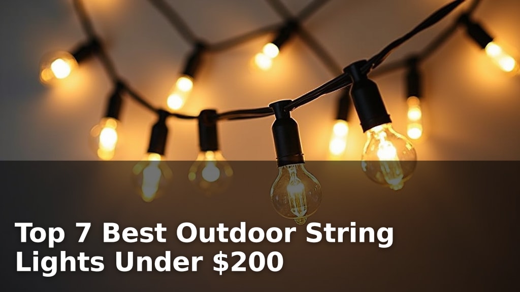 Top 7 Best Outdoor String Lights Under $200