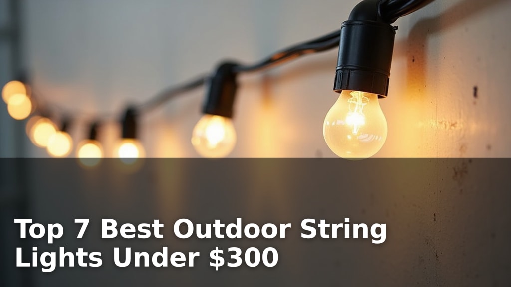 Top 7 Best Outdoor String Lights Under $300