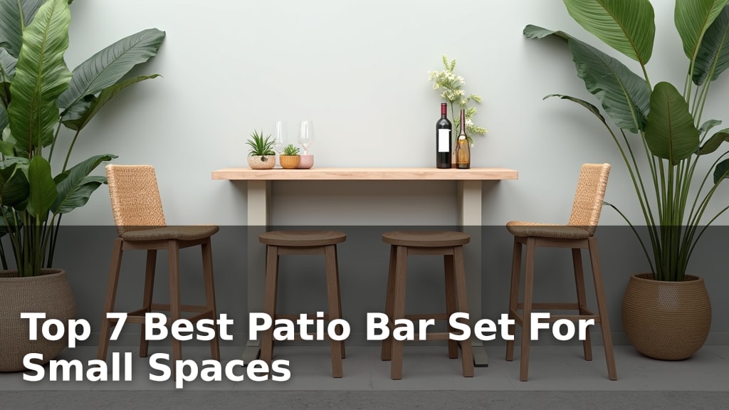 Top 7 Best Patio Bar Set For Small Spaces