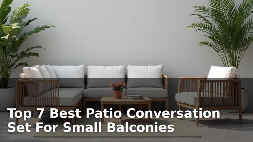 Top 7 Best Patio Conversation Set For Small Balconies