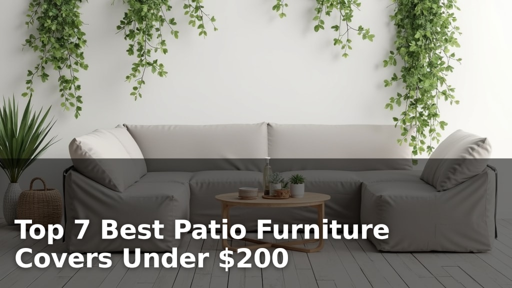 Top 7 Best Patio Furniture Covers Under $200