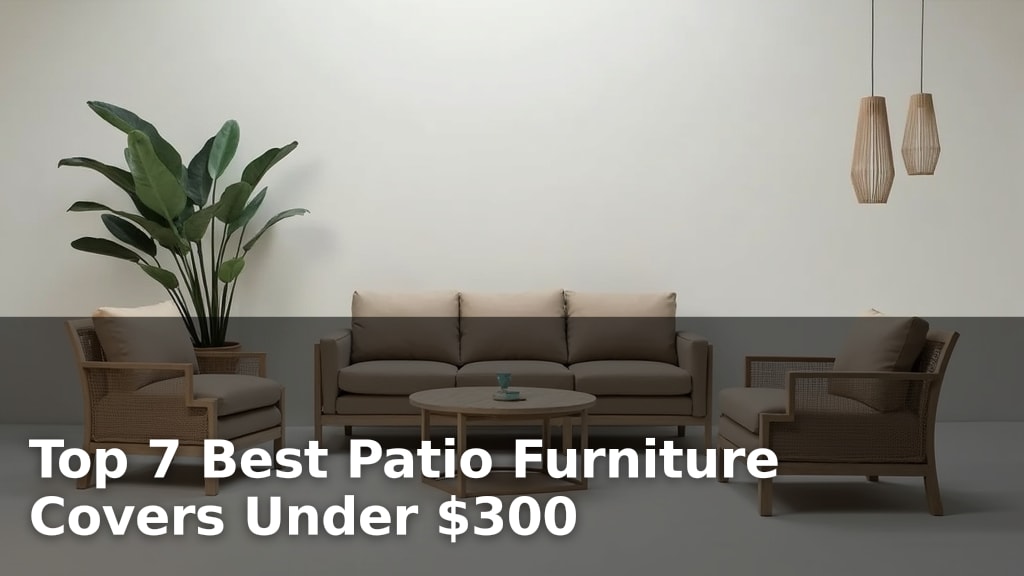 Top 7 Best Patio Furniture Covers Under $300
