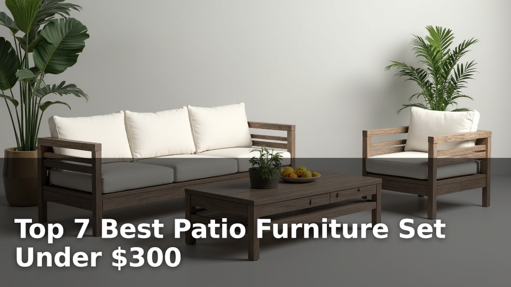 Top 7 Best Patio Furniture Set Under $300
