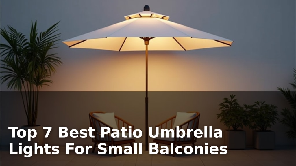 Top 7 Best Patio Umbrella Lights For Small Balconies