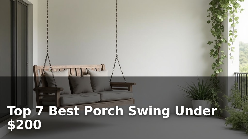 Top 7 Best Porch Swing Under $200
