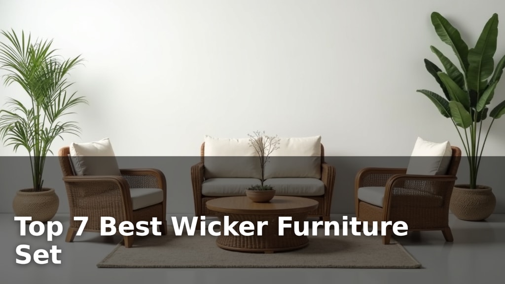 Top 7 Best Wicker Furniture Set