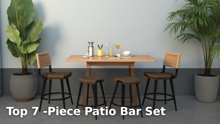 Top 7 -Piece Patio Bar Set