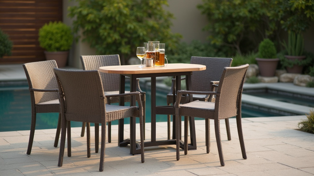 Top 7 -Piece Patio Bar Set