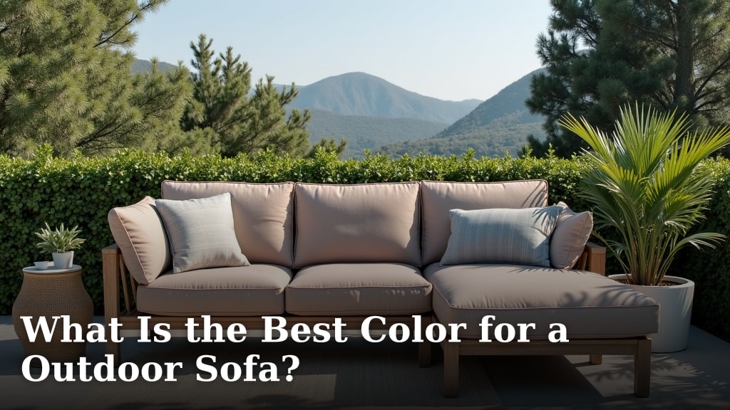 What Is the Best Color for a Outdoor Sofa?