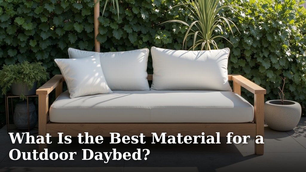 What Is the Best Material for a Outdoor Daybed?