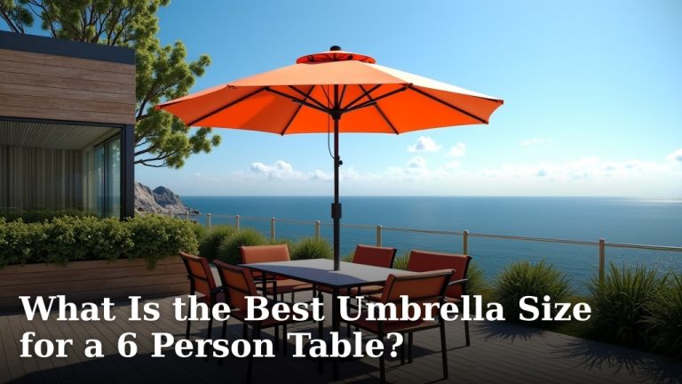 What Is the Best Umbrella Size for a 6 Person Table?