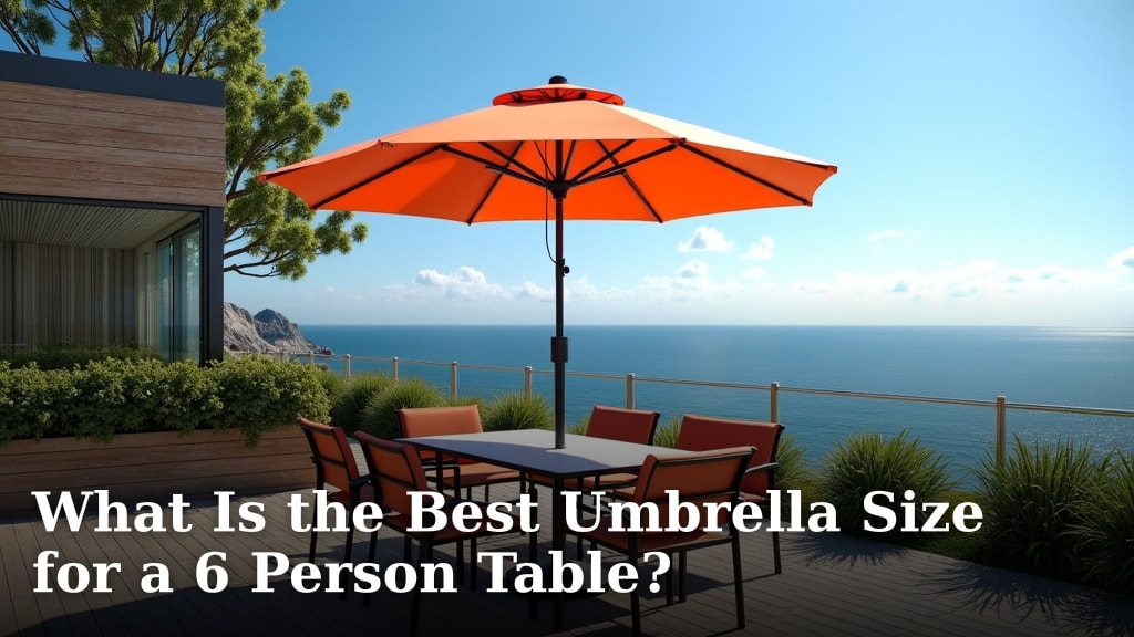What Is the Best Umbrella Size for a 6 Person Table?