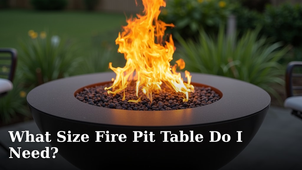 What Size Fire Pit Table Do I Need?