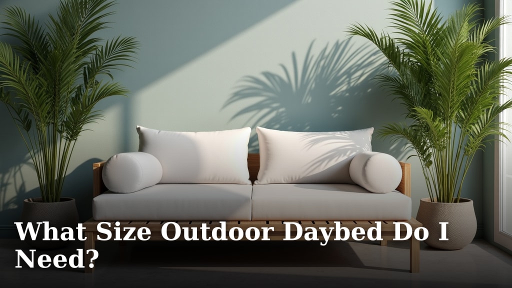 What Size Outdoor Daybed Do I Need?