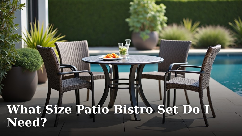What Size Patio Bistro Set Do I Need?