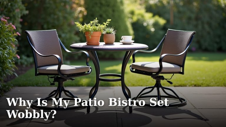 Why Is My Patio Bistro Set Wobbly?