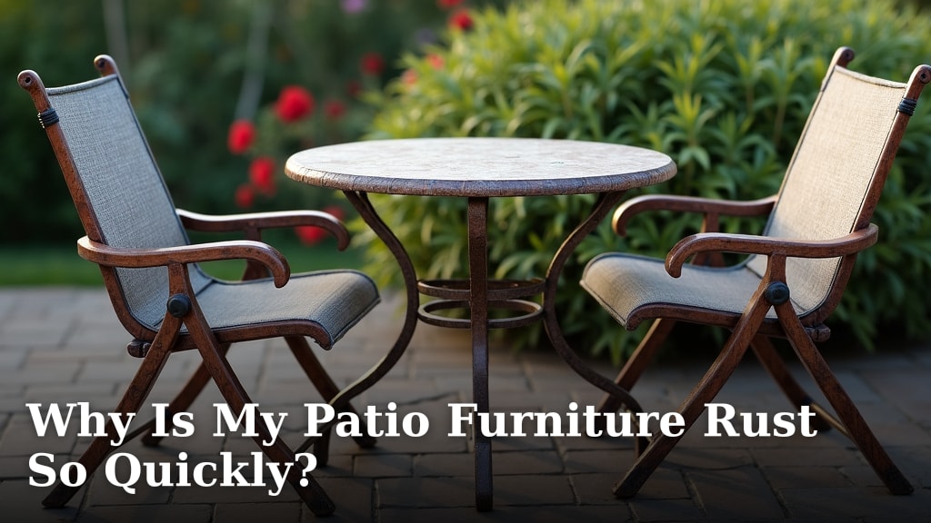 Why Is My Patio Furniture Rust So Quickly?