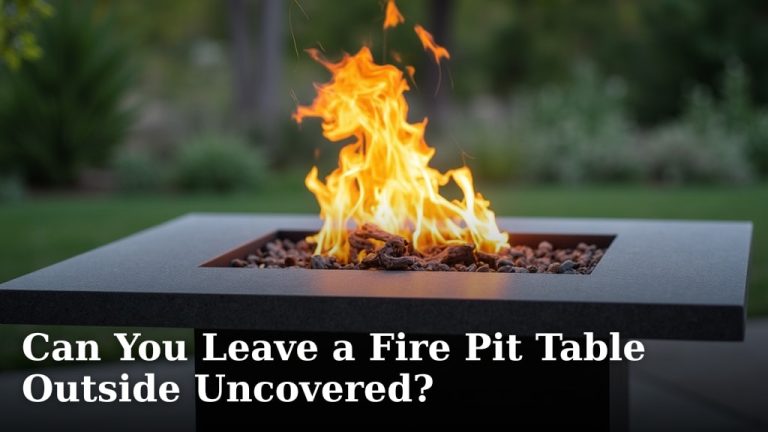 Can You Leave a Fire Pit Table Outside Uncovered?