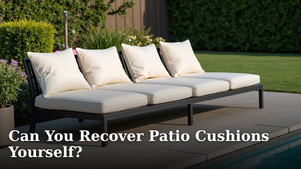 Can You Recover Patio Cushions Yourself?