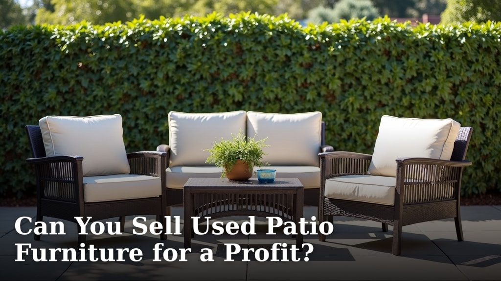 Can You Sell Used Patio Furniture for a Profit?