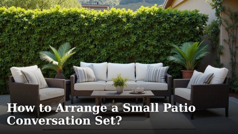 How to Arrange a Small Patio Conversation Set?
