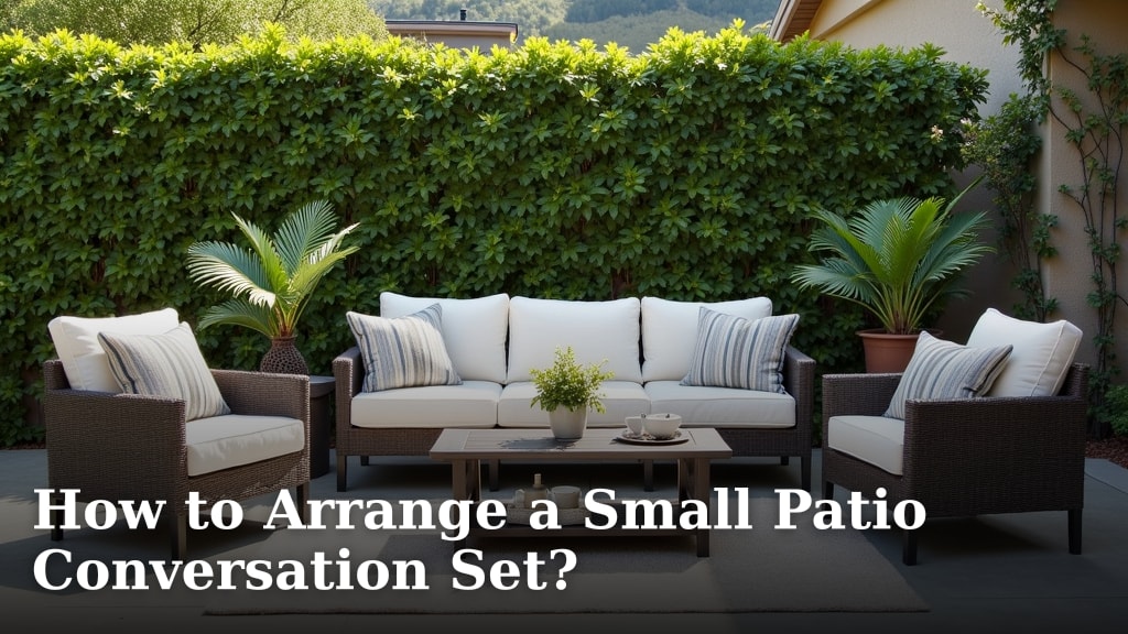 How to Arrange a Small Patio Conversation Set?