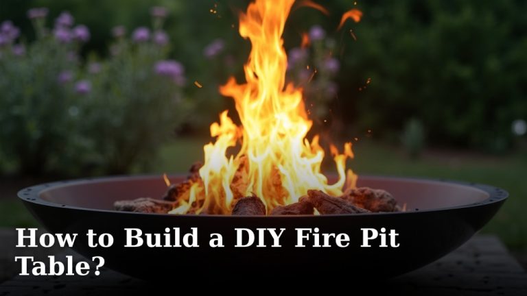 How to Build a DIY Fire Pit Table?