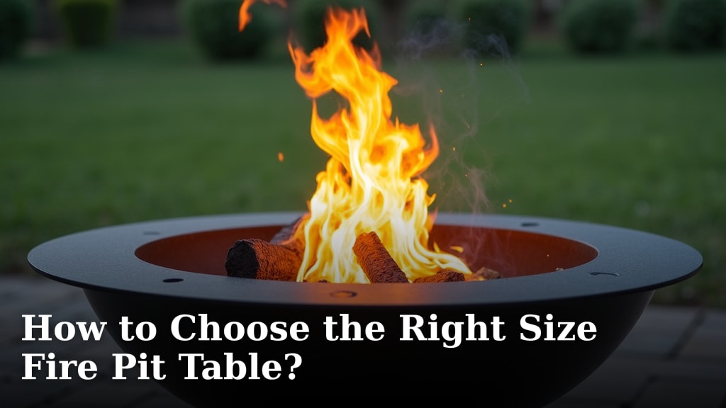 How to Choose the Right Size Fire Pit Table?
