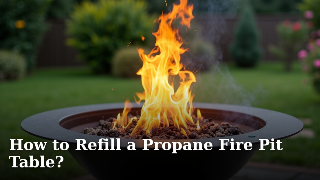 How to Refill a Propane Fire Pit Table?