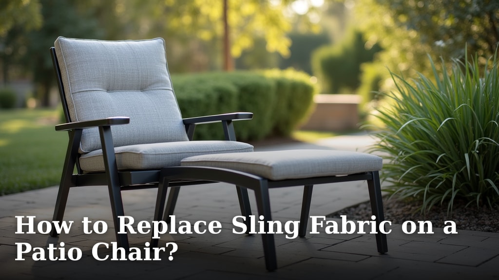 How to Replace Sling Fabric on a Patio Chair?