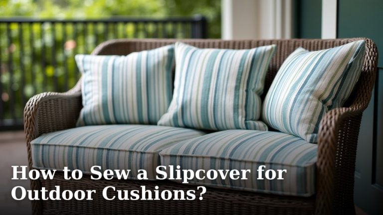 How to Sew a Slipcover for Outdoor Cushions?