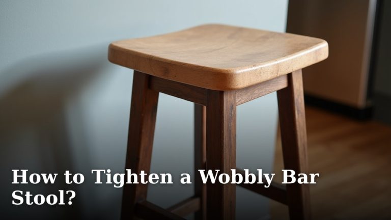 How to Tighten a Wobbly Bar Stool?