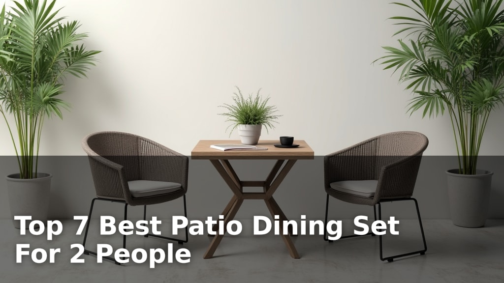 Top 7 Best Patio Dining Set For 2 People