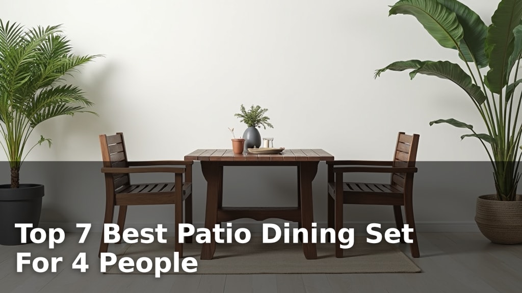 Top 7 Best Patio Dining Set For 4 People