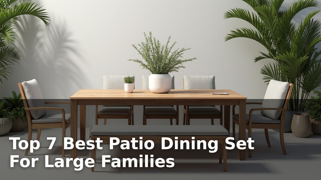 Top 7 Best Patio Dining Set For Large Families