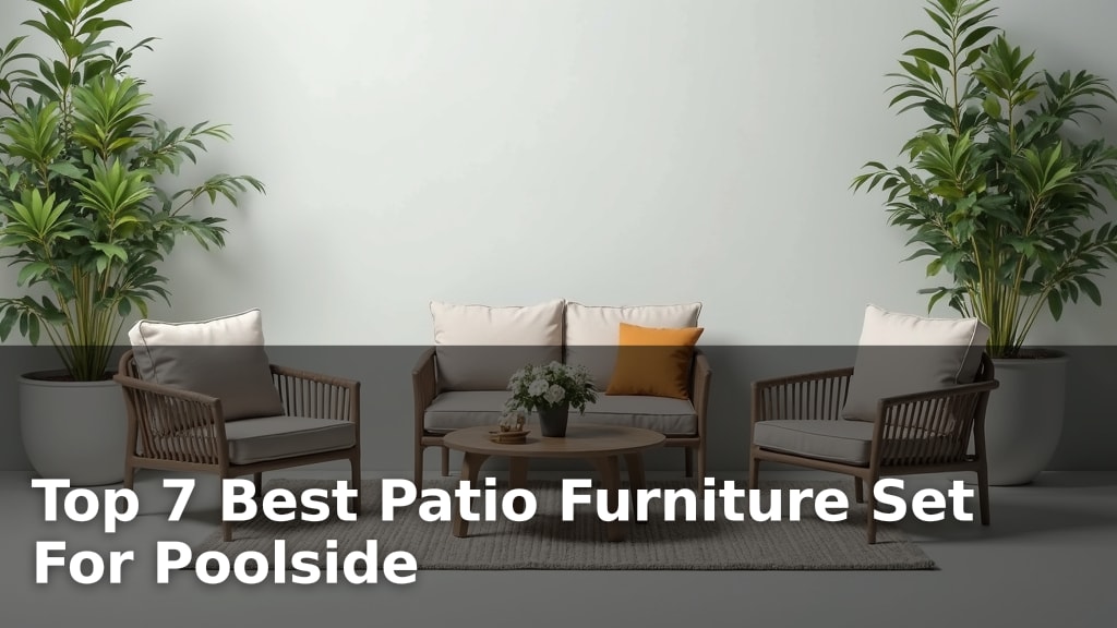 Top 7 Best Patio Furniture Set For Poolside