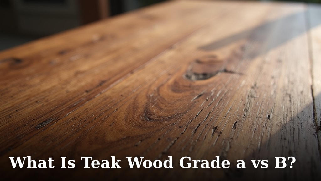 What Is Teak Wood Grade a vs B?